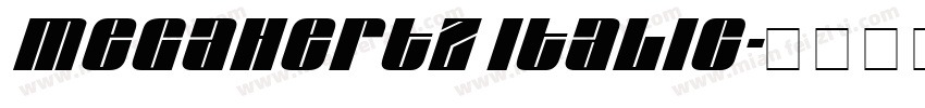 Megahertz Italic字体转换